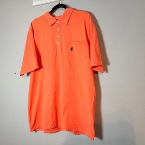 Johnnie-O Prep-formance Polo Shirt Men's Size XL Bright Coral Short Sleeve Golf